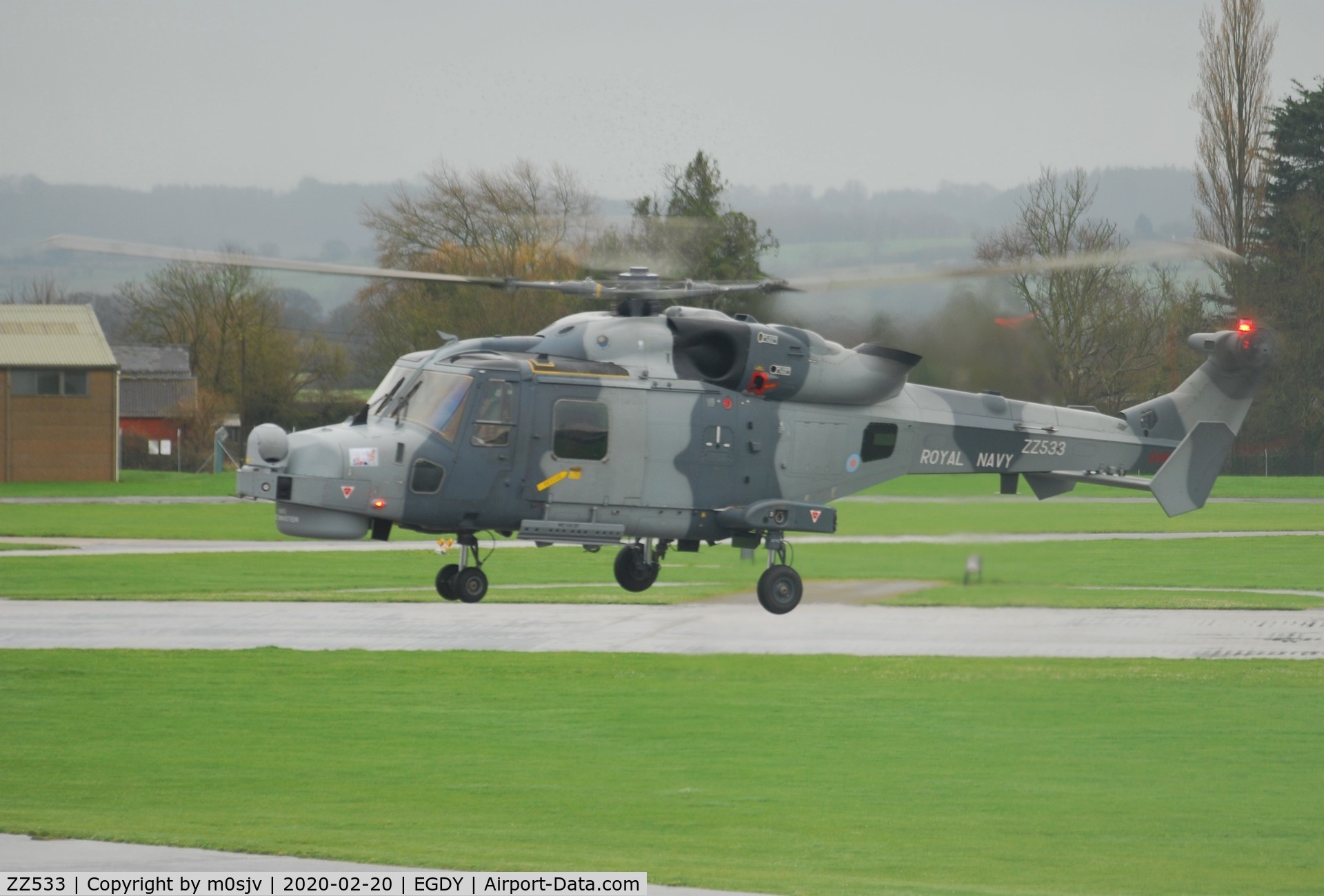 ZZ533, AgustaWestland AW-159 Wildcat HMA.2 C/N 541, Taken from the viewing area of RNAS Yeovilton Museum