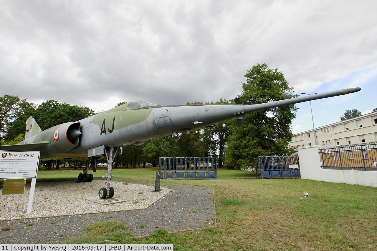 11, Dassault Mirage IVP C/N 11, Dassault Mirage IVP, Preserved at Bordeaux-Mérignac Air Base 106 (LFBD-BOD)