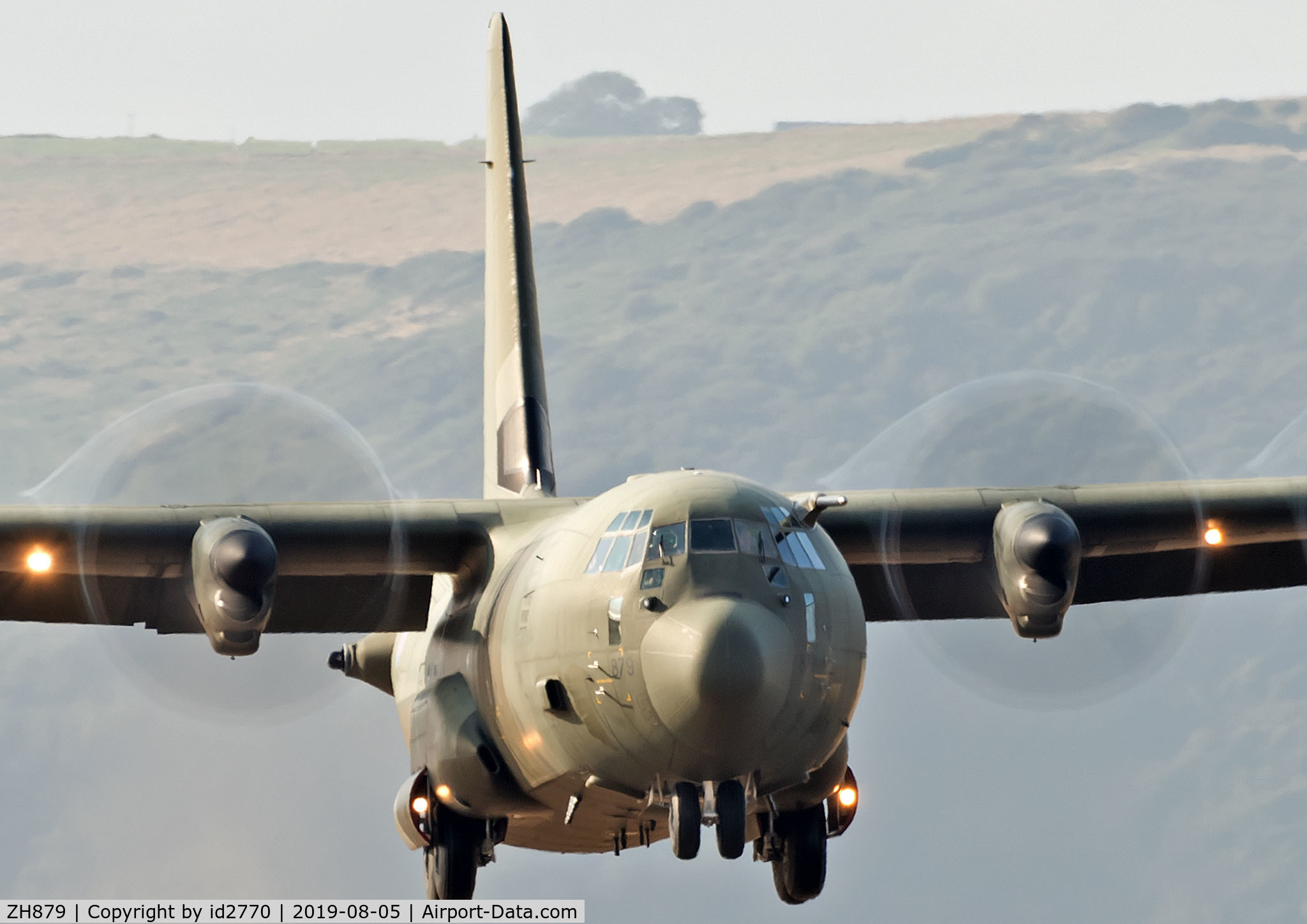 ZH879, 1998 Lockheed Martin C-130J-30 Hercules C.4 C/N 382-5463, Beach Landings West Wales