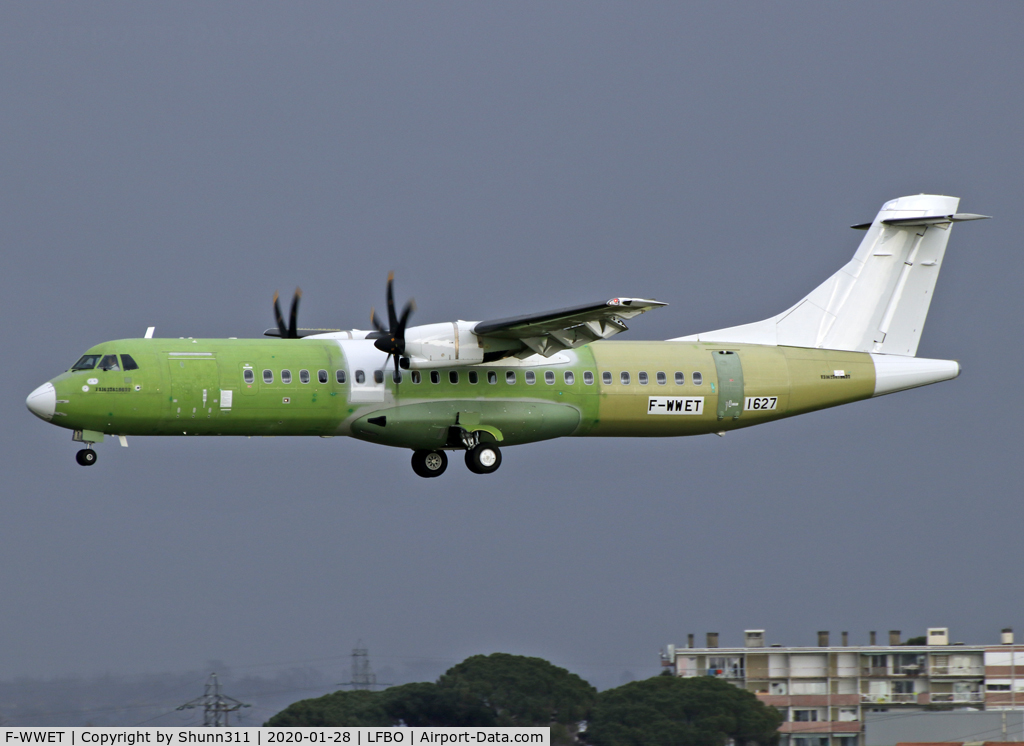 F-WWET, 2020 ATR 72-600 C/N 1627, C/n 1627