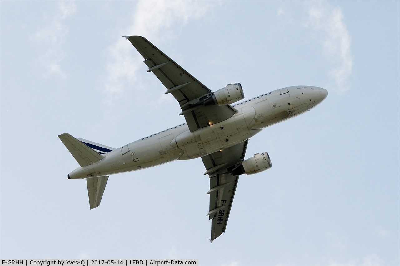 F-GRHH, 1999 Airbus A319-111 C/N 1151, Airbus A319-111, Take off rwy 05, Bordeaux-Mérignac airport (LFBD-BOD)