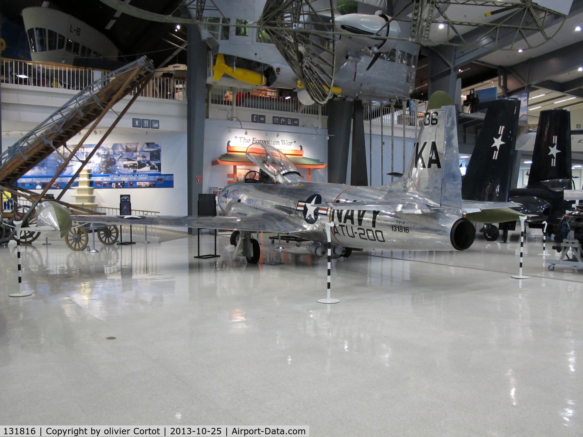 131816, Lockheed T-33B (TV-2 Seastar) C/N 580-6650, rear view