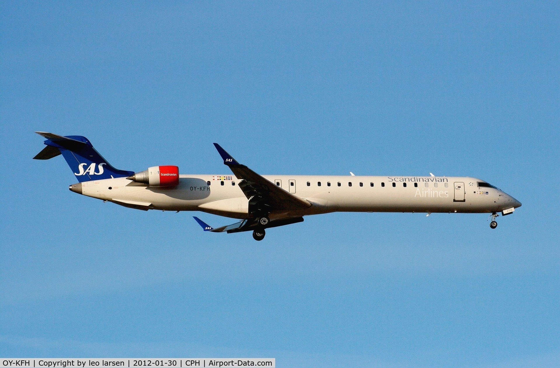 OY-KFH, 2009 Bombardier CRJ-900 (CL-600-2D24) C/N 15240, Copenhagen 30.1.2012