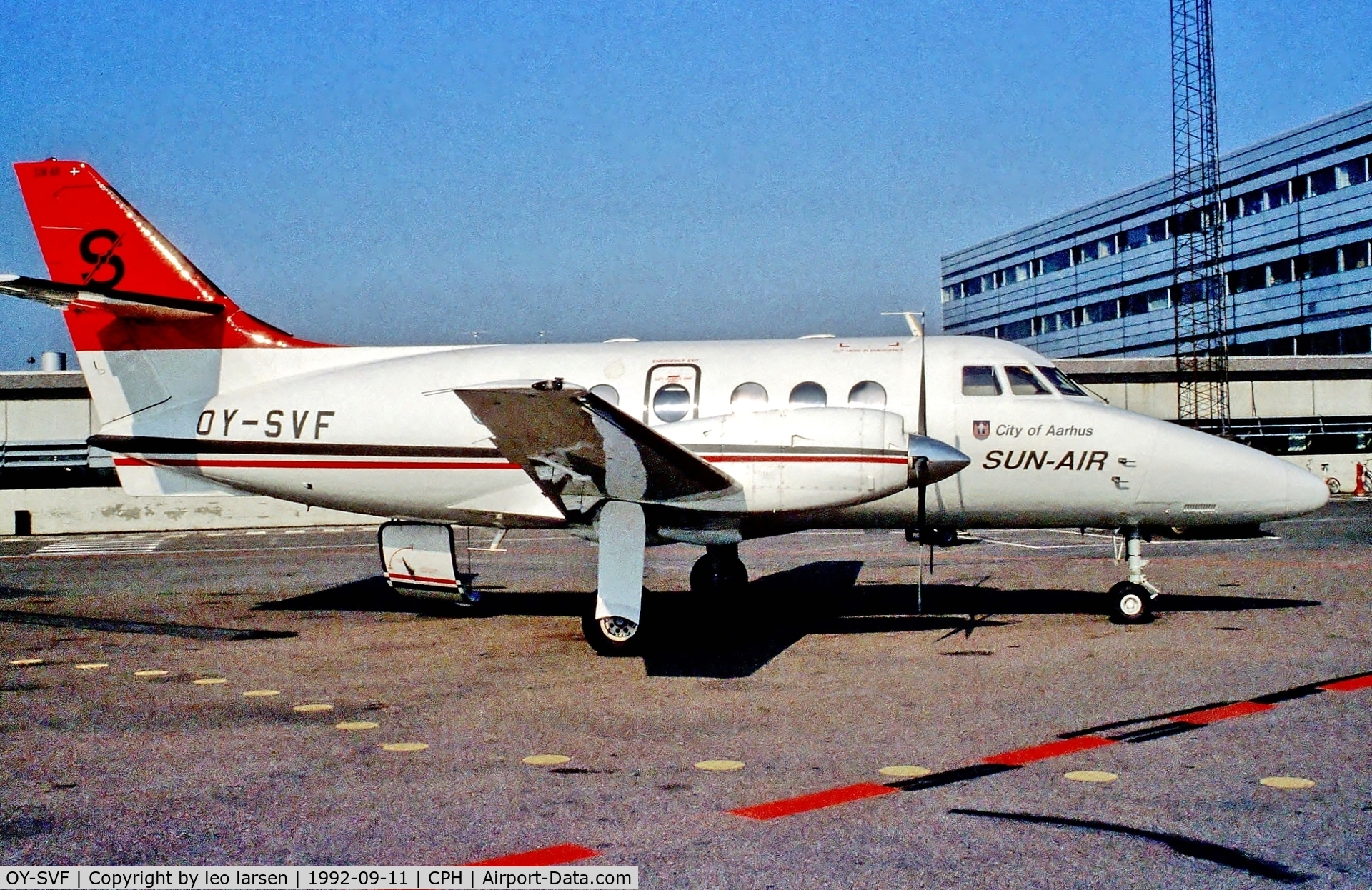 OY-SVF, 1985 British Aerospace BAe-3102 Jetstream 31 C/N 686, Copenhagen 11.9.1992