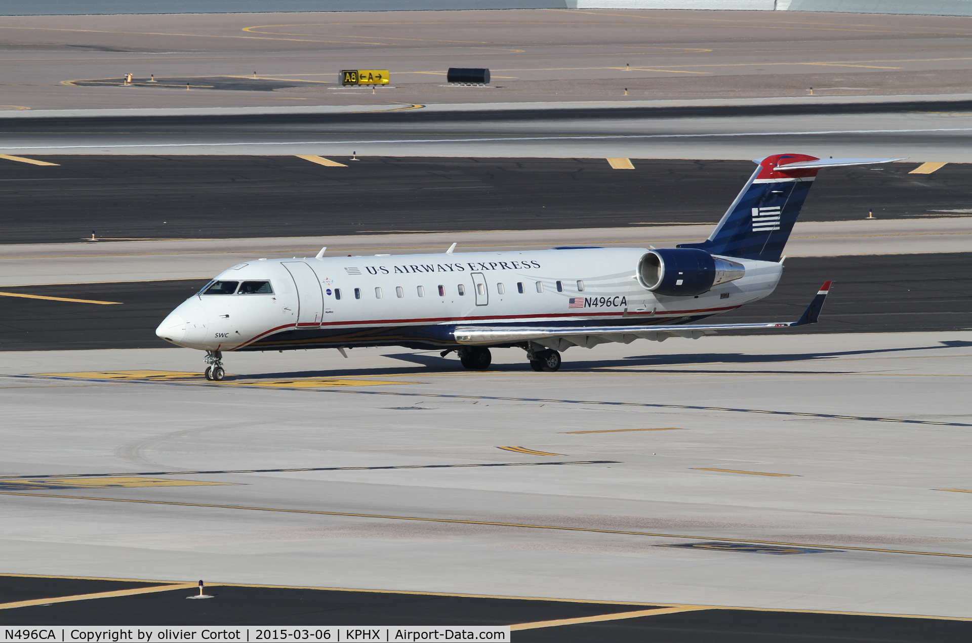 N496CA, 2003 Bombardier CRJ-200ER (CL-600-2B19) C/N 7791, Phoenix 2015