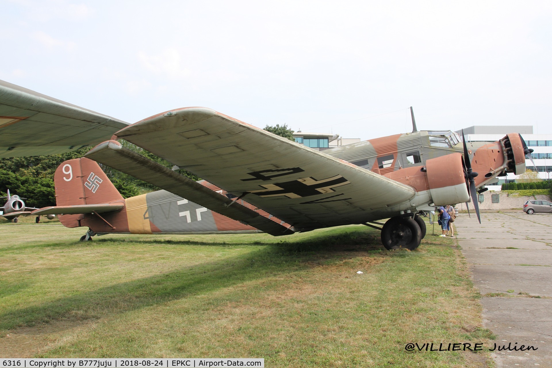 6316, Junkers (AAC) AAC-1 Toucan (Ju-52) C/N 255, at Cracovie