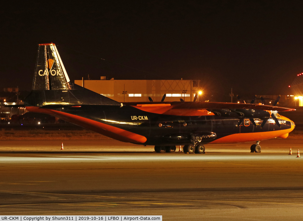 UR-CKM, 1972 Antonov An-12BP C/N 02348207, Parked for the night at the Old Terminal...