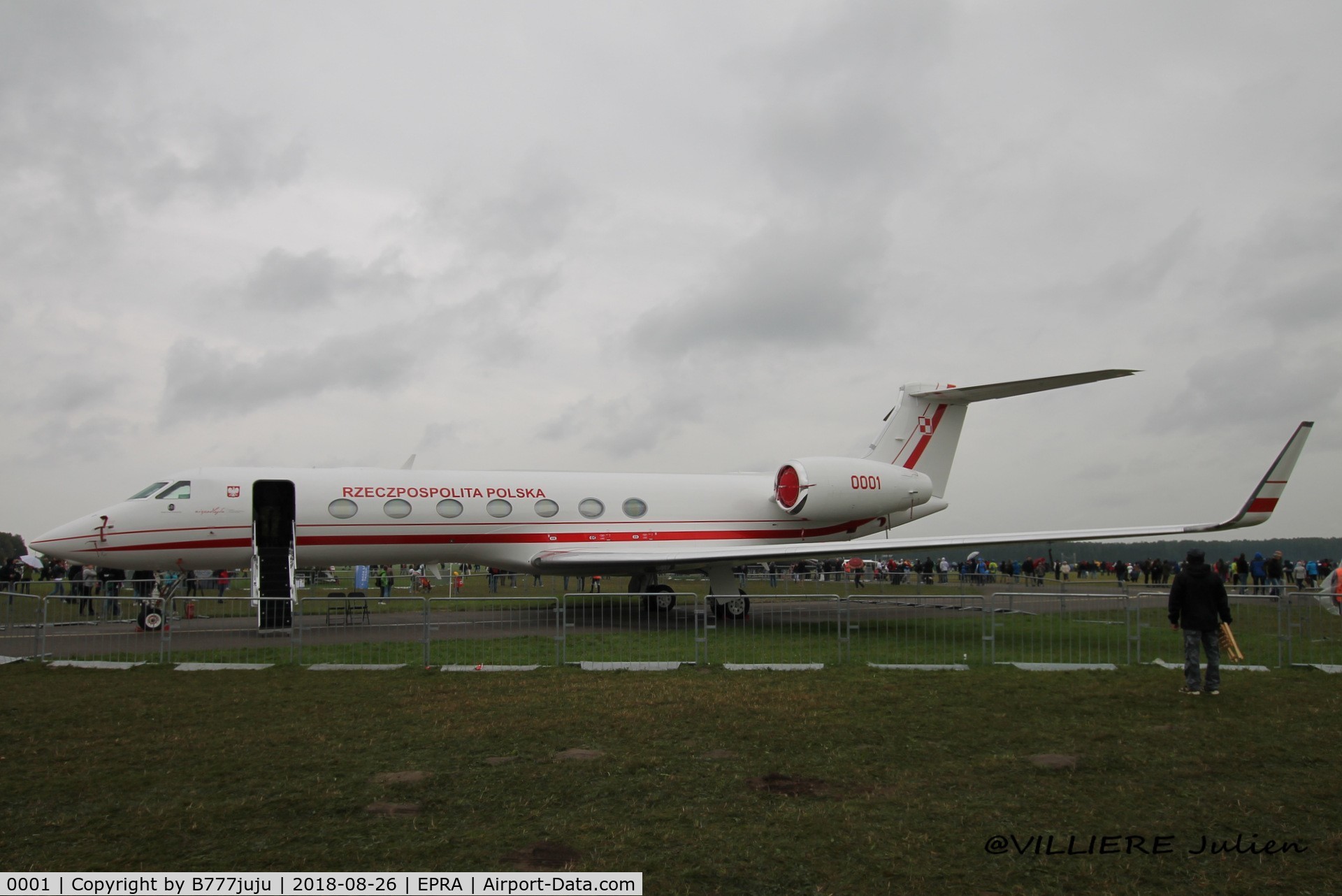 0001, 2016 Gulfstream Aerospace GV-SP (G550) C/N 5547, at Radom