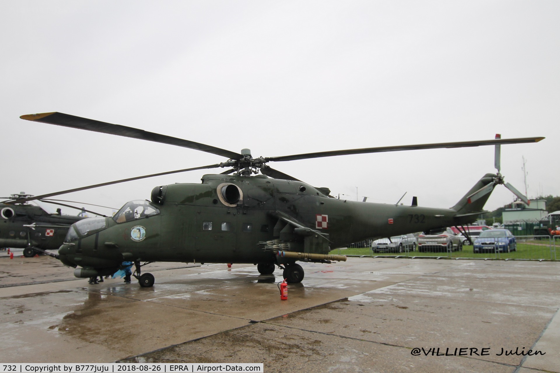 732, 1986 Mil Mi-24V Hind E C/N 410732, at Radom