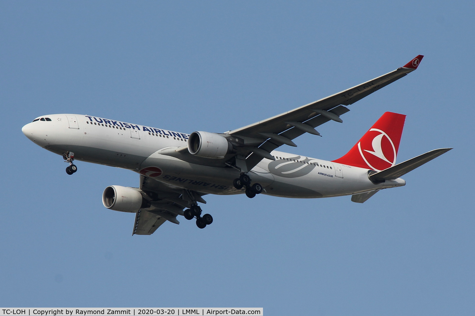 TC-LOH, 2011 Airbus A330-223 C/N 1213, A330 TC-LOH Turkish Airlines....Covid 19 repatriation flight from Malta to Istanbul