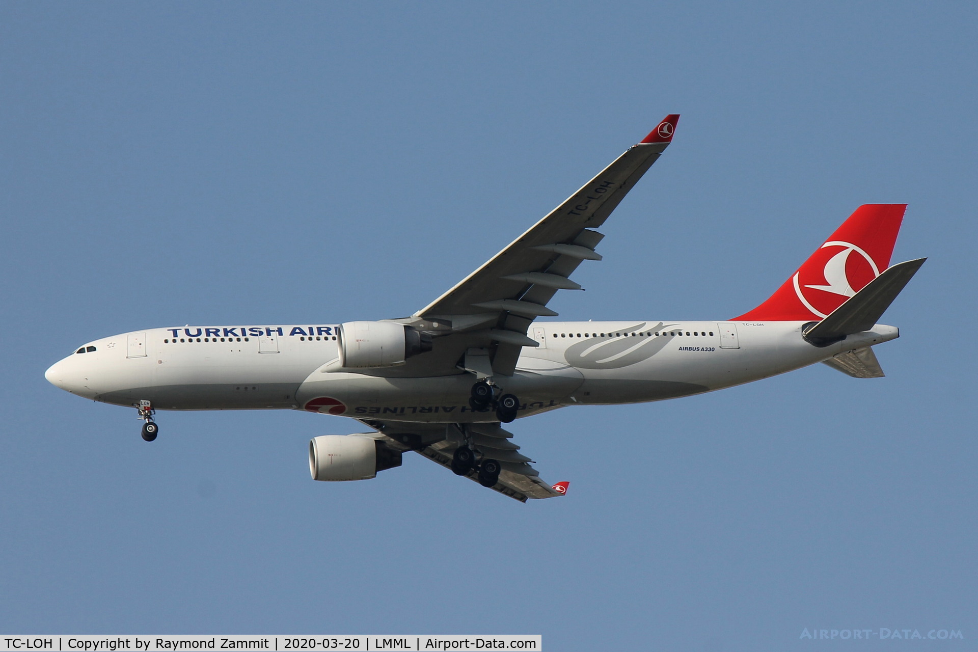 TC-LOH, 2011 Airbus A330-223 C/N 1213, A330 TC-LOH Turkish Airlines....Covid 19 repatriation flight from Malta to Istanbul