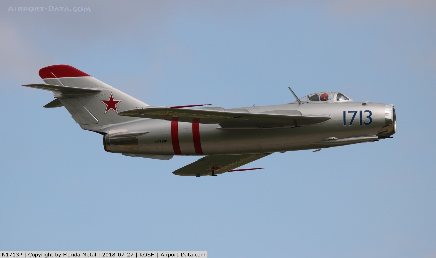 N1713P, 1960 PZL-Mielec Lim-5 (MiG-17F) C/N 1C1713, Mig-17