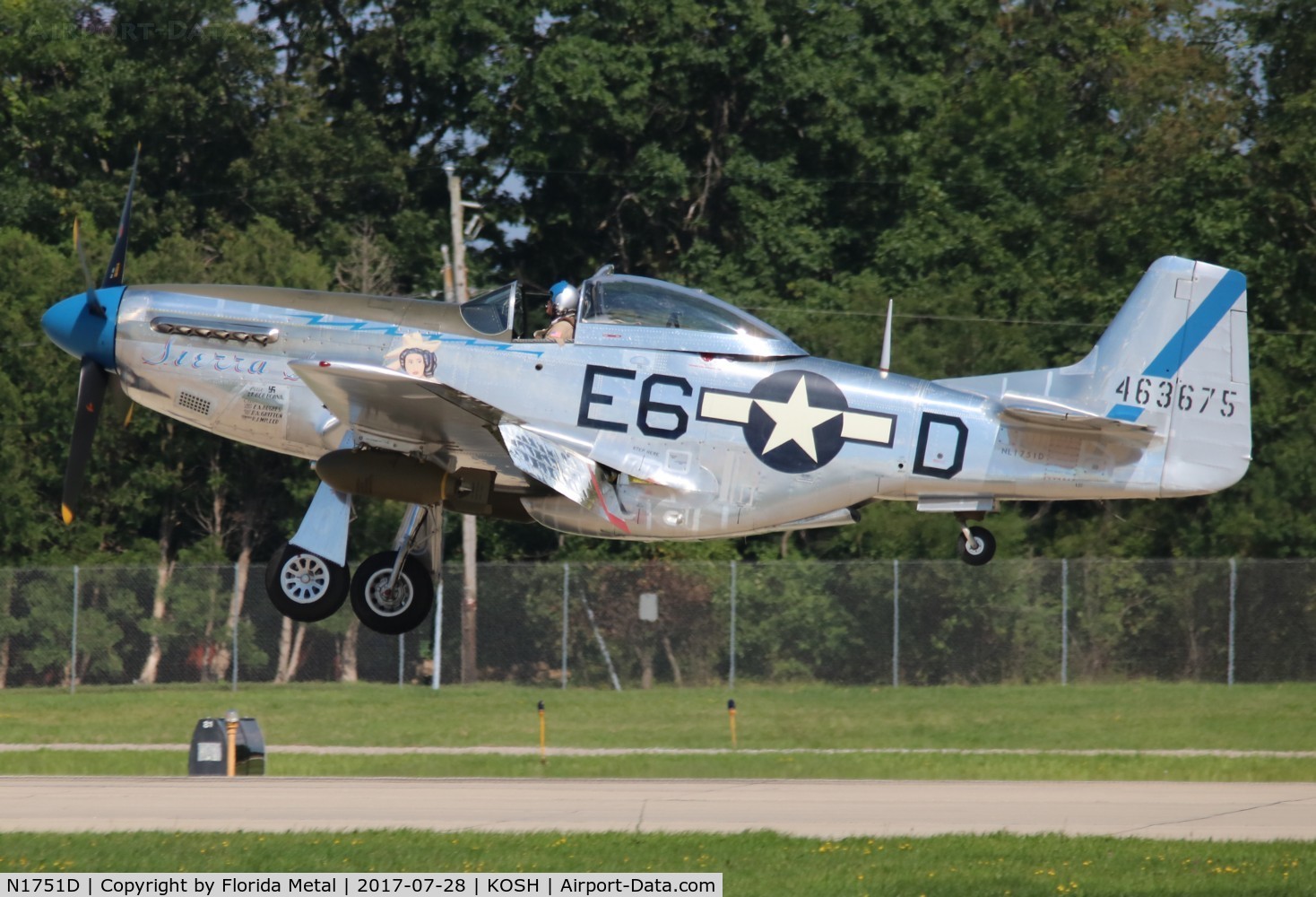 N1751D, 1944 North American P-51D Mustang C/N 122-31401 (44-63675), Sierra Sue II