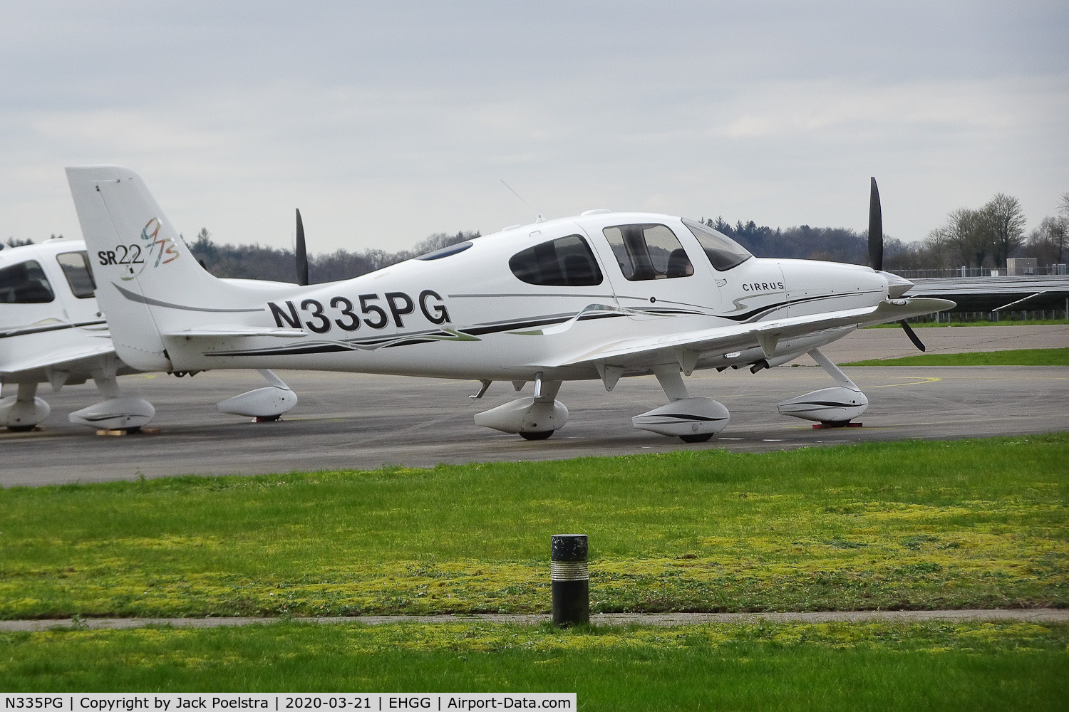 N335PG, 2005 Cirrus SR22 GTS C/N 1504, On ramp of General Enterprise at GRQ