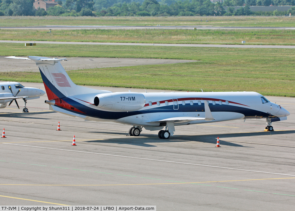 T7-IVM, 2011 Embraer EMB-135BJ Legacy 600 C/N 14501140, Parked at the General Aviation area...