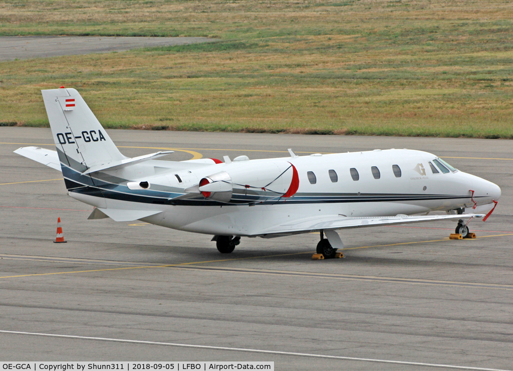 OE-GCA, 2001 Cessna 560XL Citation Excel C/N 560-5157, Parked at the General Aviation area...