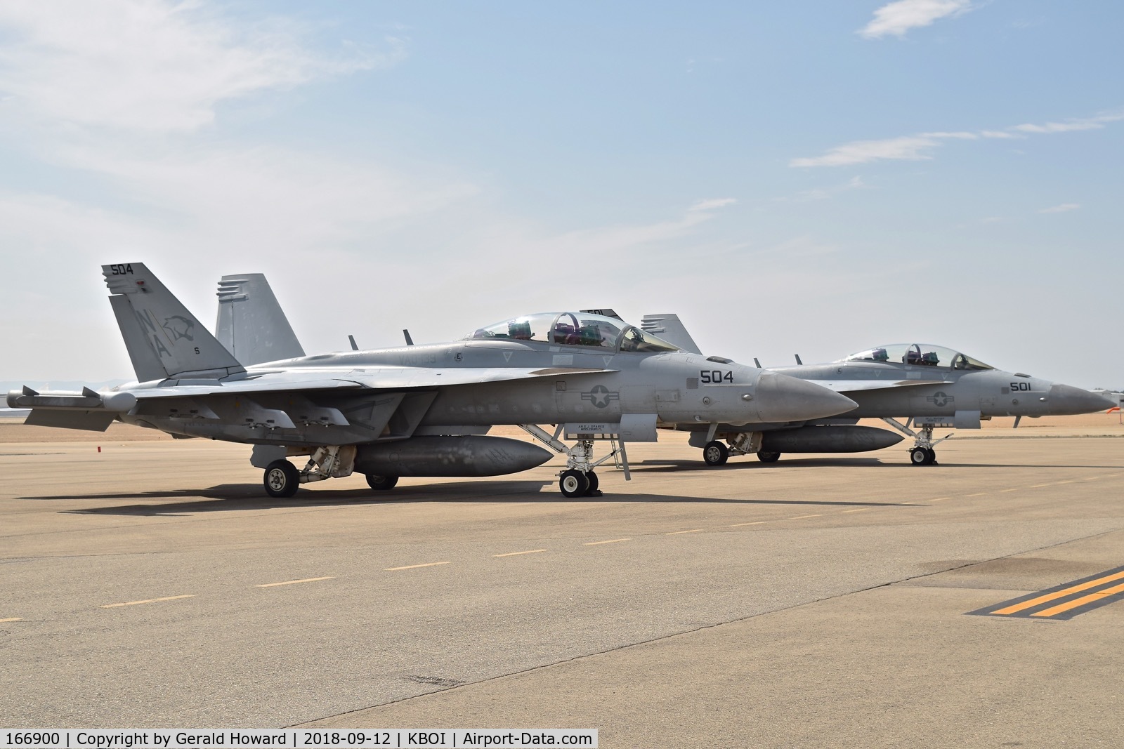 166900, Boeing EA-18G Growler C/N G-12, Two EA-18Gs from VAQ-139