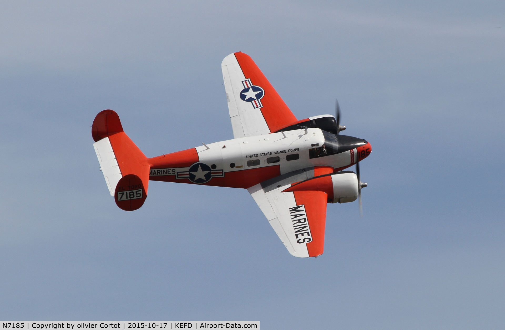 N7185, 1952 Beech Expeditor 3NM (D18S) C/N CA-104, Wings over Houston 2015