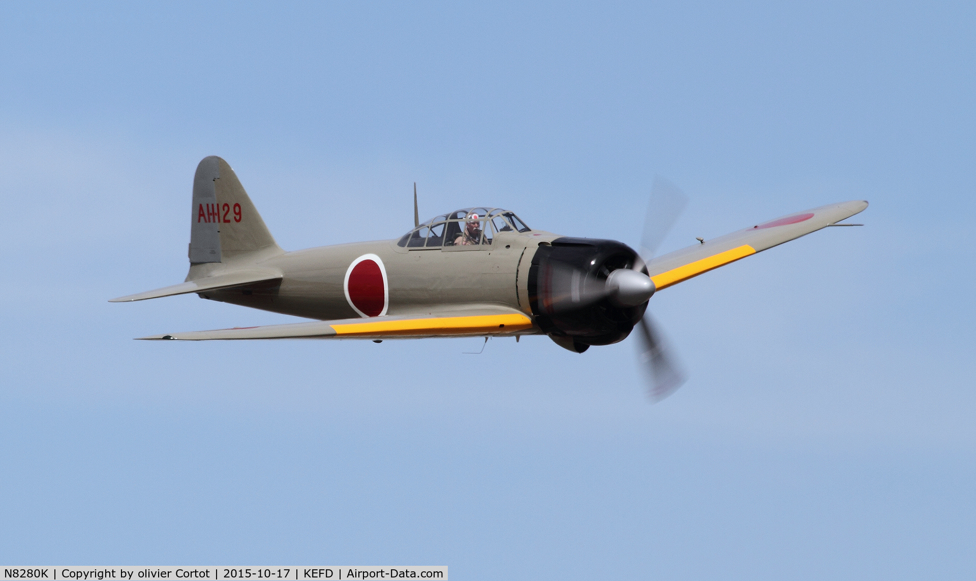 N8280K, 1941 Nakajima A6M2 Model 21 C/N 1498, Wings over Houston 2015