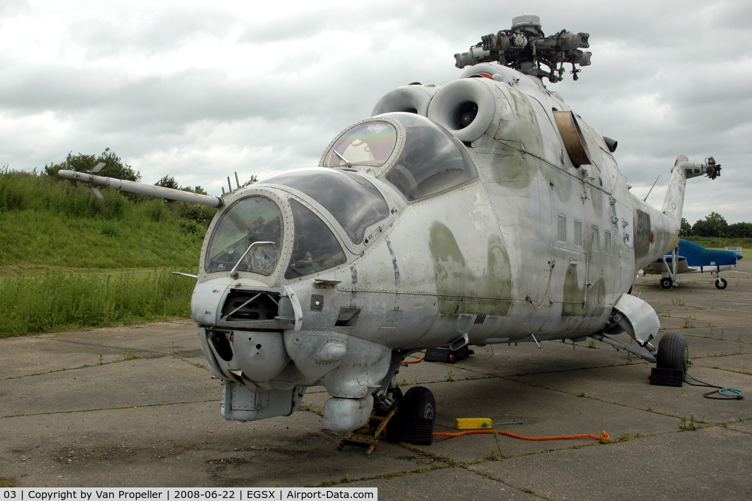 03, Mil Mi-24D Hind D C/N 3532461715415, Mil Mi-24D (Hind-D) at North Weald airfield, England. 2008