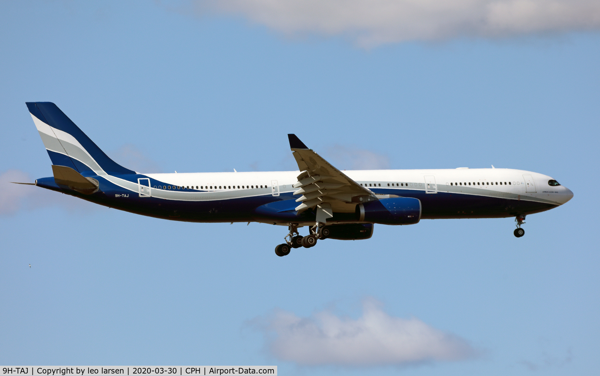 9H-TAJ, 2013 Airbus A330-343X C/N 1453, Copenhagen 30.3.2020