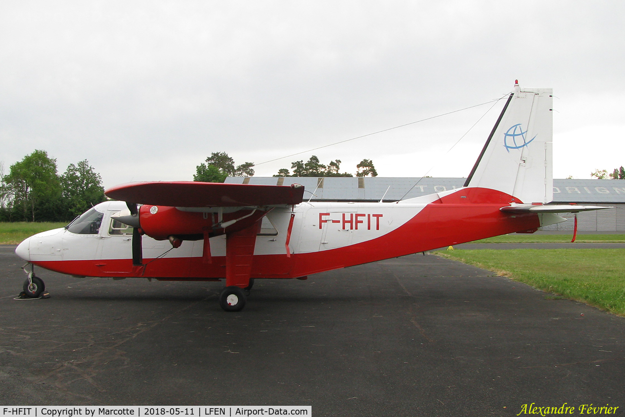 F-HFIT, 1984 Pilatus Britten-Norman BN-2T Turbine Islander C/N 2139, Parked.