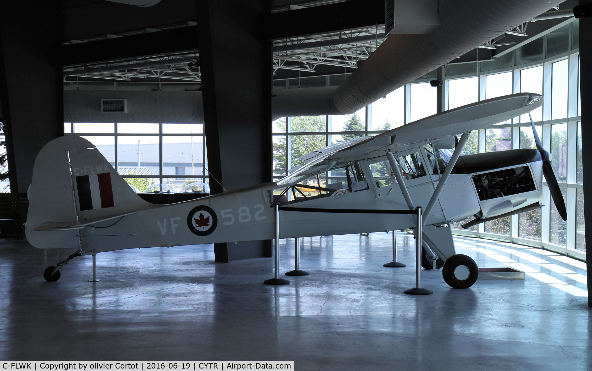 C-FLWK, 1948 Auster AOP.6 C/N 2598, RCAF museum, 2016