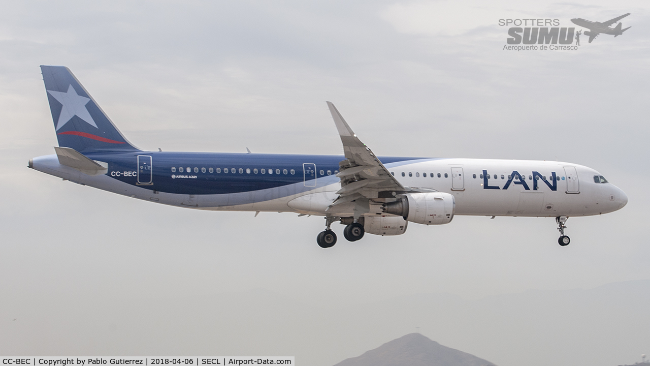 CC-BEC, 2014 Airbus A321-211 C/N 6406, LAN CHILE
