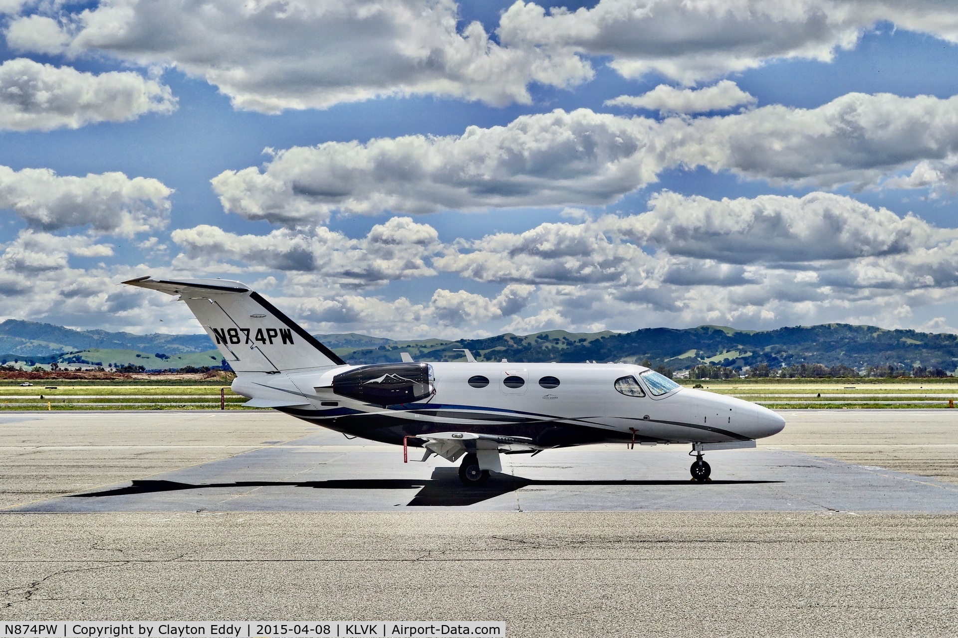 N874PW, 2011 Cessna 510 Citation Mustang Citation Mustang C/N 510-0392, Livermore Airport California 2015.