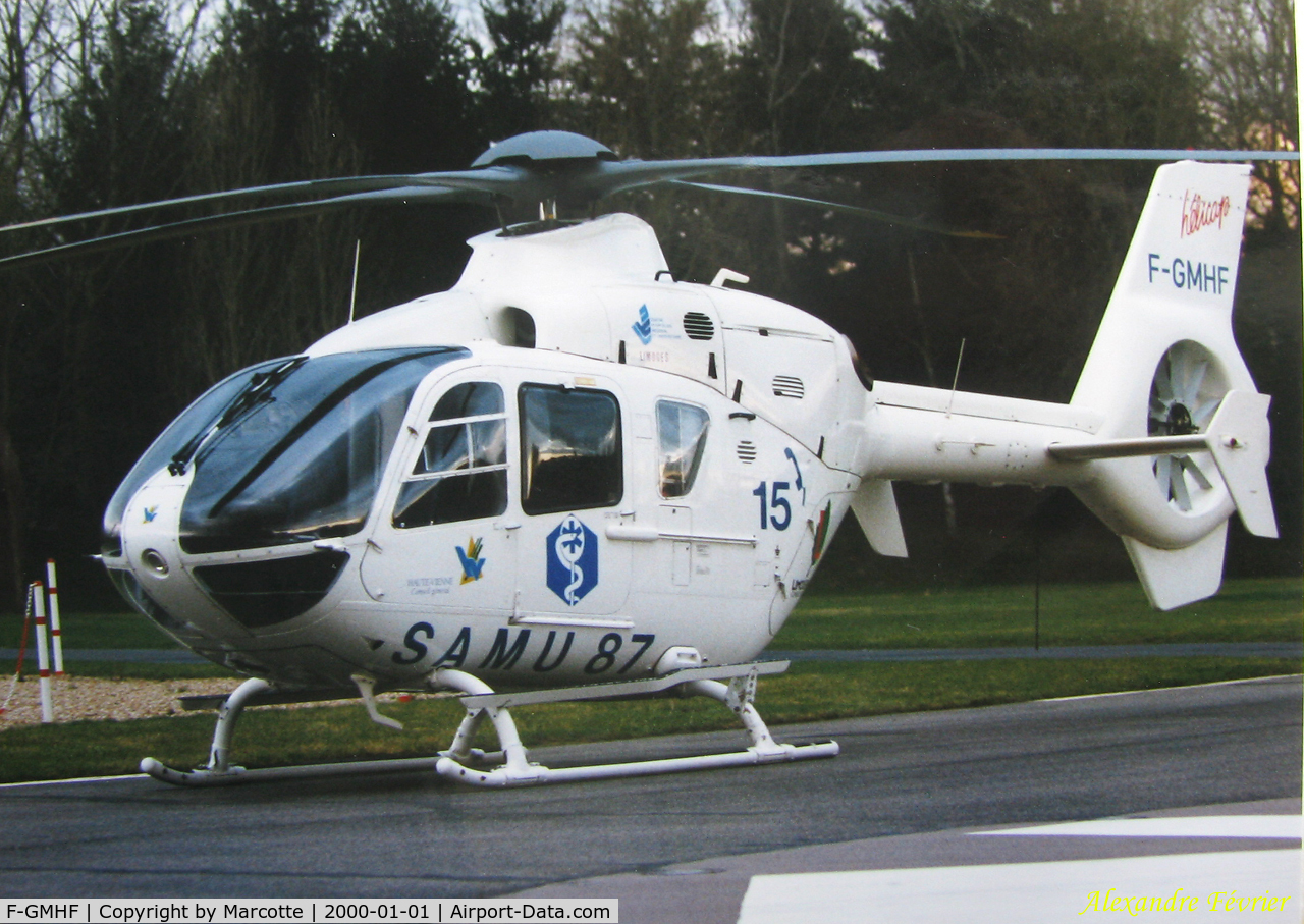 F-GMHF, Eurocopter EC-135T-1 C/N 0056, Trousseau hospital. Leased by SAMU 87 (1999-2000 ?).
