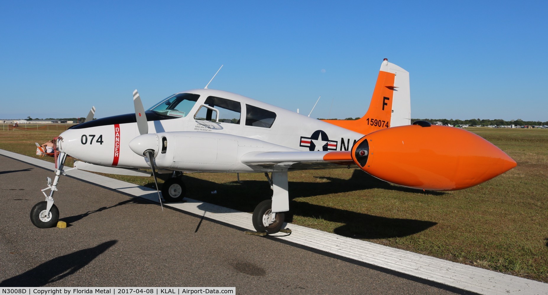 N3008D, 1955 Cessna U-3A Blue Canoe (310A) C/N 38109, Cessna U-3A