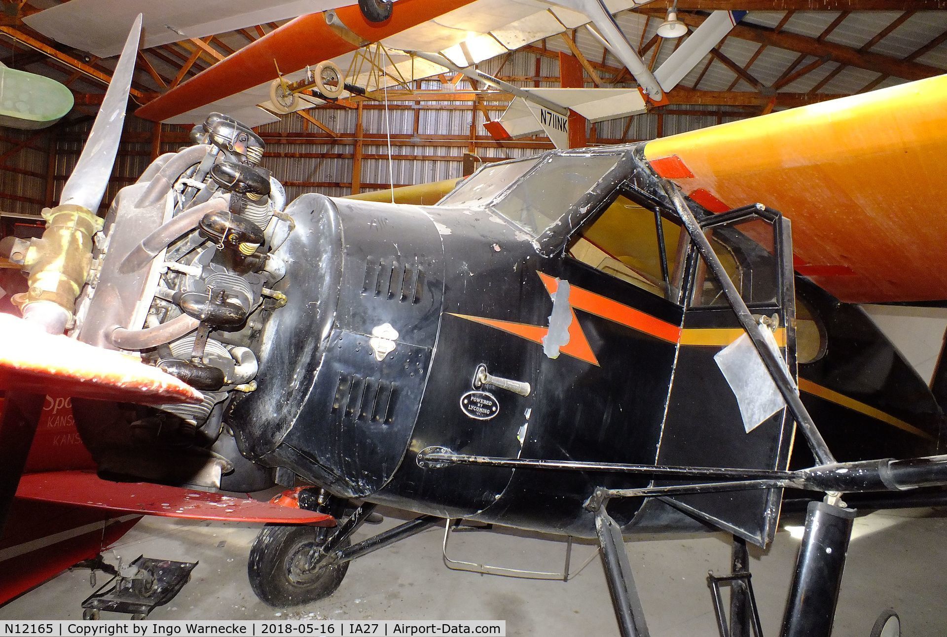 N12165, 1931 Stinson JR. S C/N 8074, Stinson Junior S at the Airpower Museum at Antique Airfield, Blakesburg/Ottumwa IA