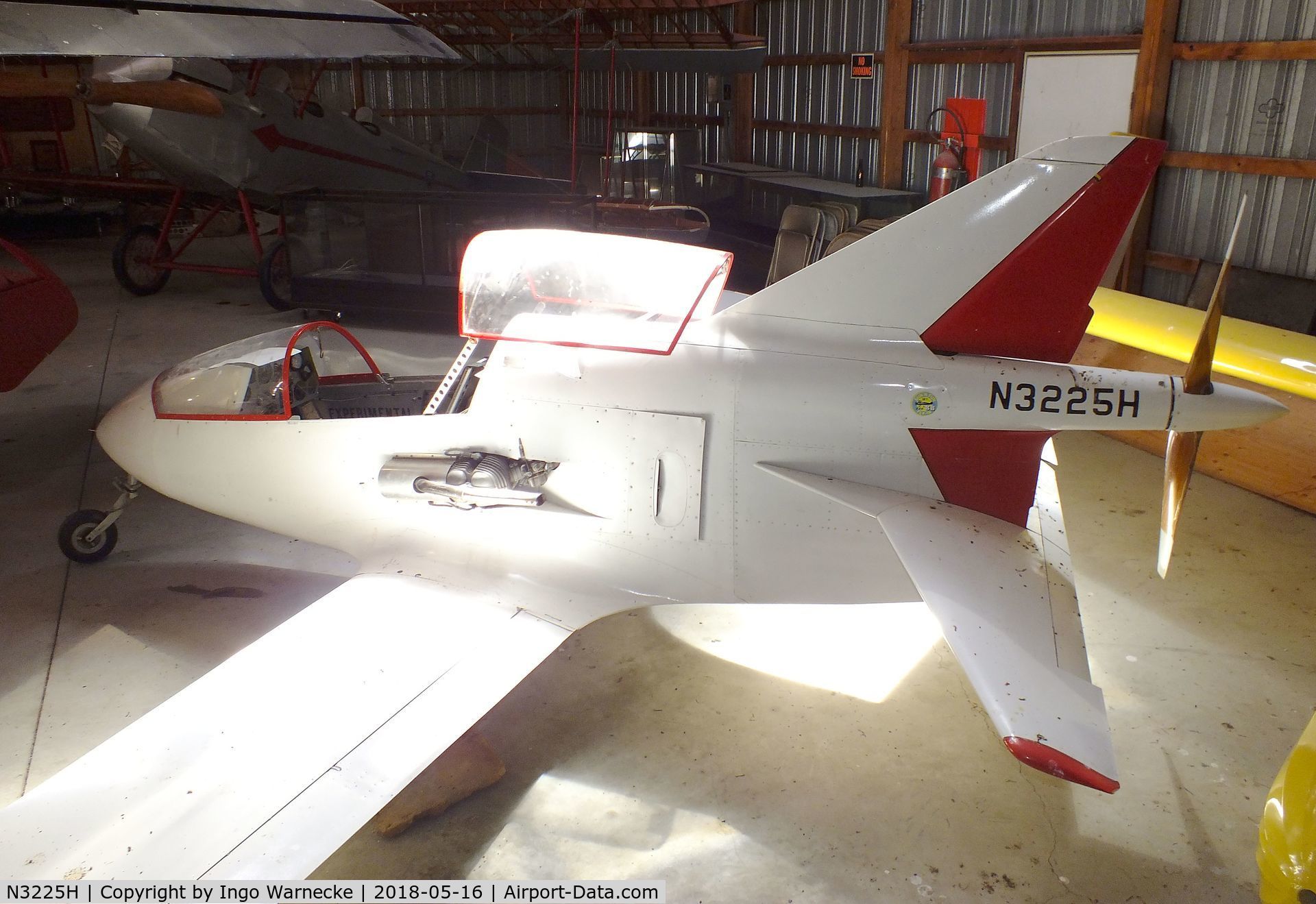 N3225H, 1984 Bede BD-5B C/N 3033, Bede (Walter Leo W) BD-5B at the Airpower Museum at Antique Airfield, Blakesburg/Ottumwa IA