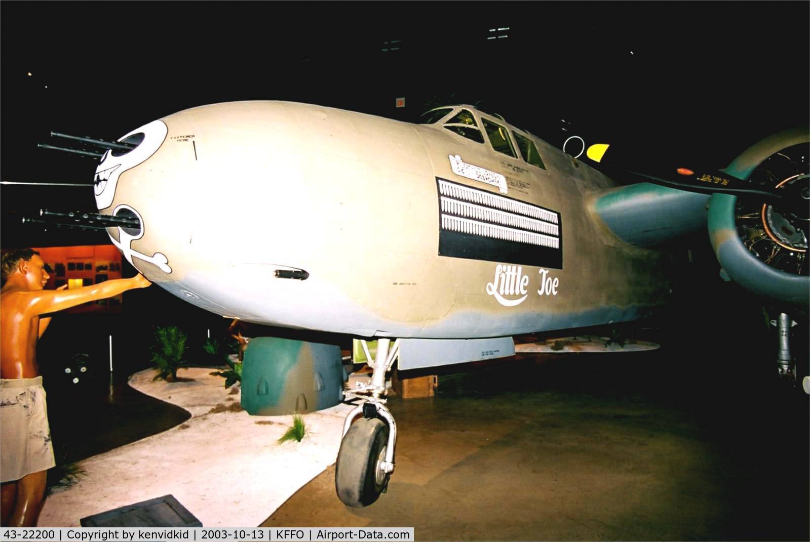 43-22200, 1943 Douglas A-20G Havoc C/N 21847, At the Museum of the United States Air Force Dayton Ohio.
