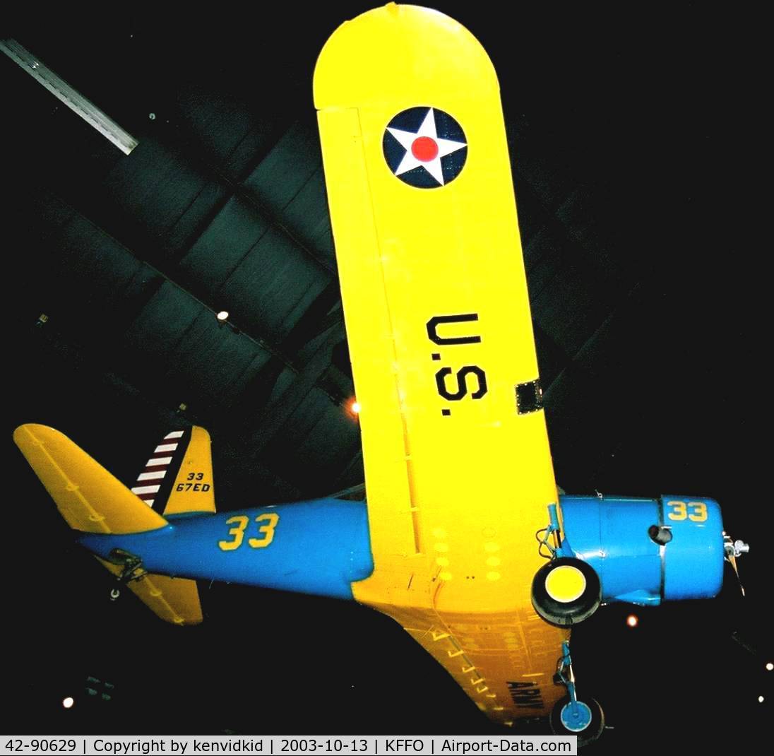 42-90629, 1942 Vultee BT-13B Valiant C/N 79-1706, At The Museum of the United States Air Force Dayton Ohio.