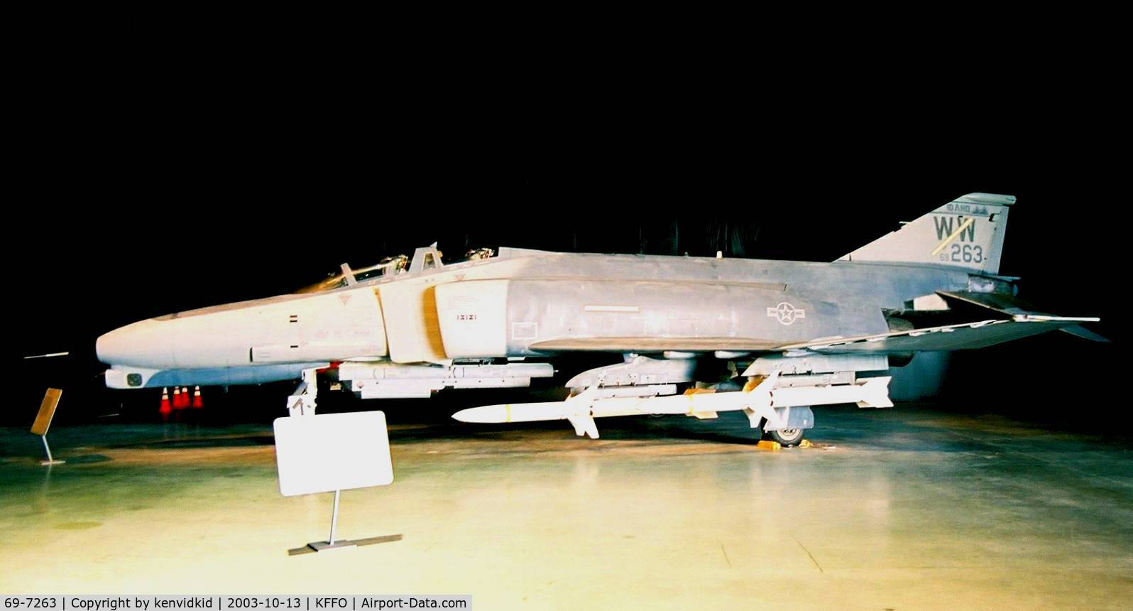 69-7263, 1969 McDonnell Douglas F-4G Phantom II C/N 3947, At The Museum of the United States Air Force Dayton Ohio.