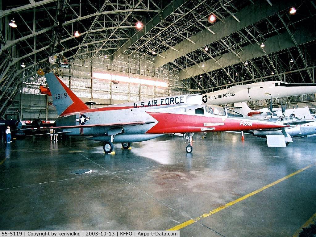 55-5119, 1955 North American F-107A C/N 212-2, At the Museum of the United States Air Force Dayton Ohio.