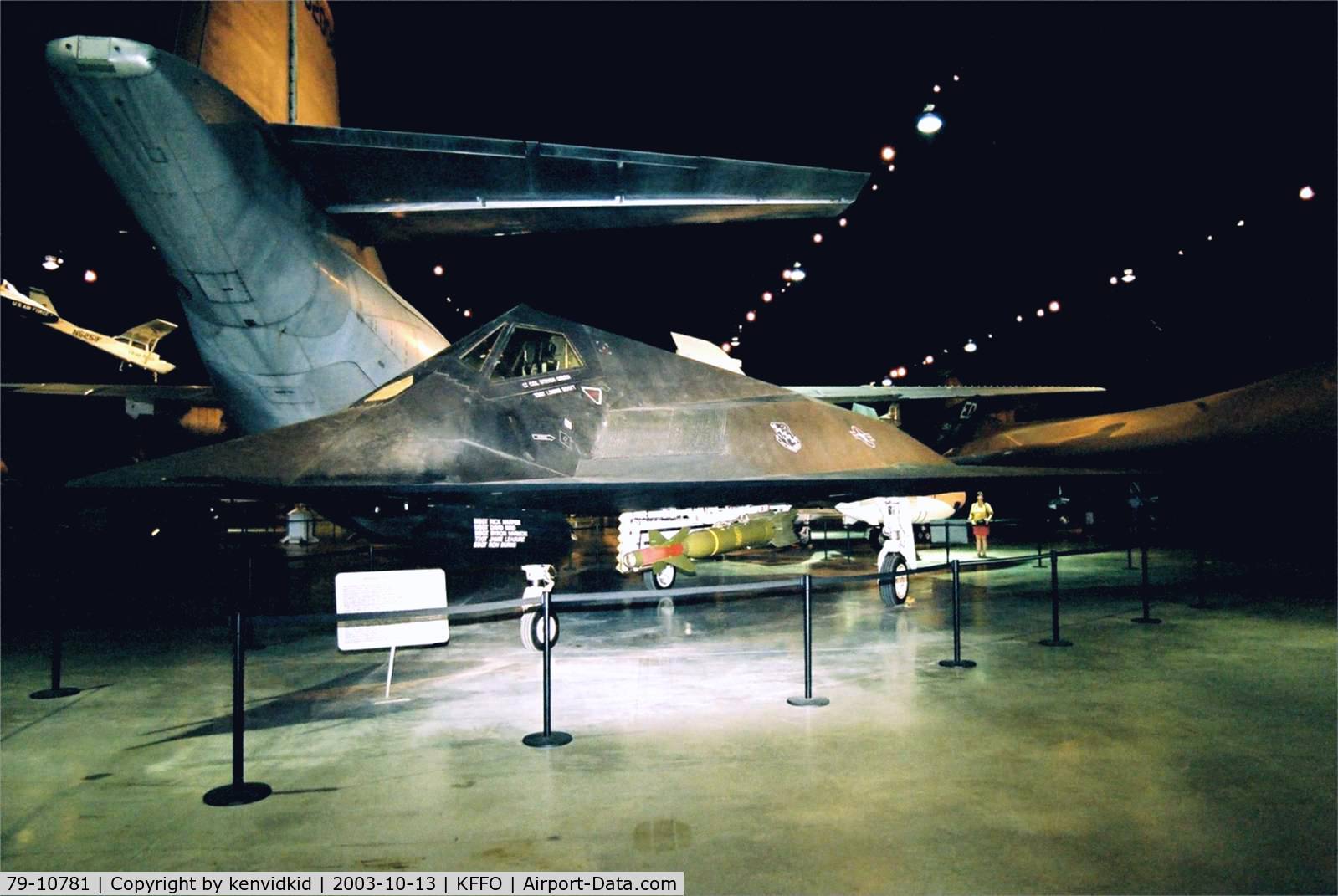 79-10781, 1979 Lockheed YF-117A Nighthawk C/N A.4006, At the Museum of the United States Air Force Dayton Ohio.