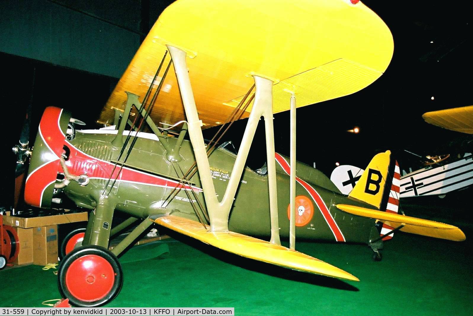 31-559, 1931 Boeing P-12E C/N 1488, At The Museum of the United States Air Force Dayton Ohio.