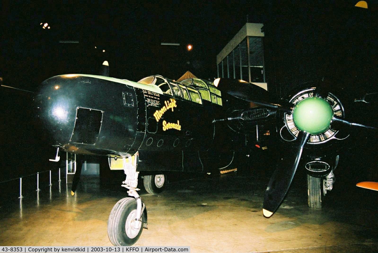 43-8353, 1943 Northrop P-61B Black Widow C/N 1407, At The Museum of the United States Air Force Dayton Ohio.  Painted as 42-39468.