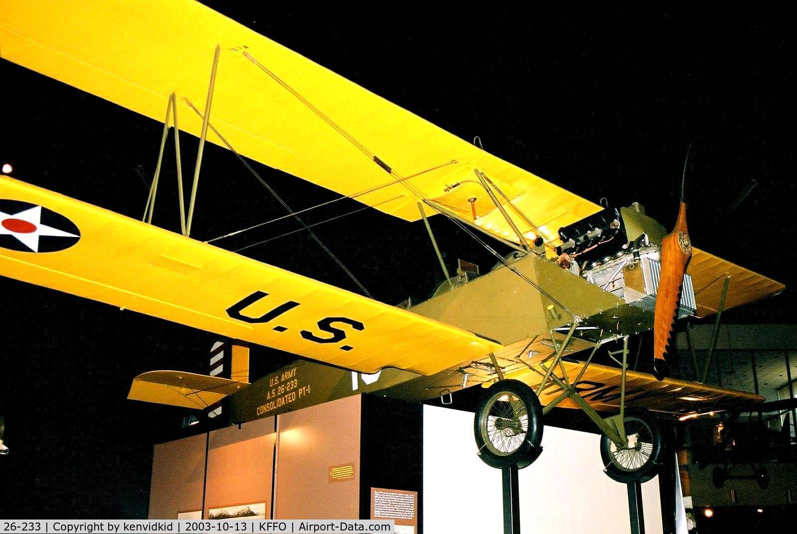 26-233, 1926 Consolidated PT-1 Trusty C/N Not found 26-0233, At The Museum of the United States Air Force Dayton Ohio.