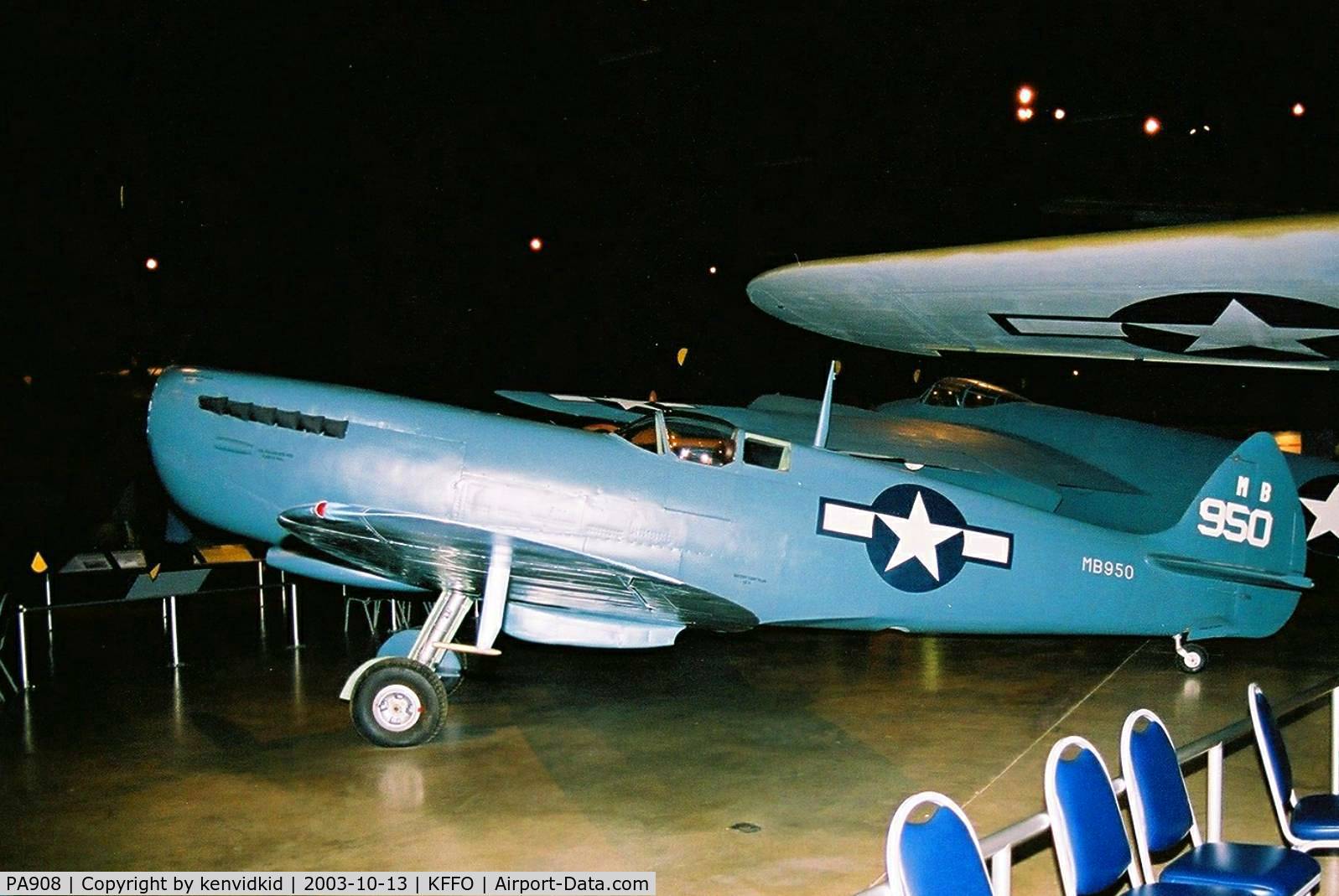 PA908, Supermarine 365 Spitfire PR.XI C/N 6S/417723, At The Museum of the United States Air Force Dayton Ohio.