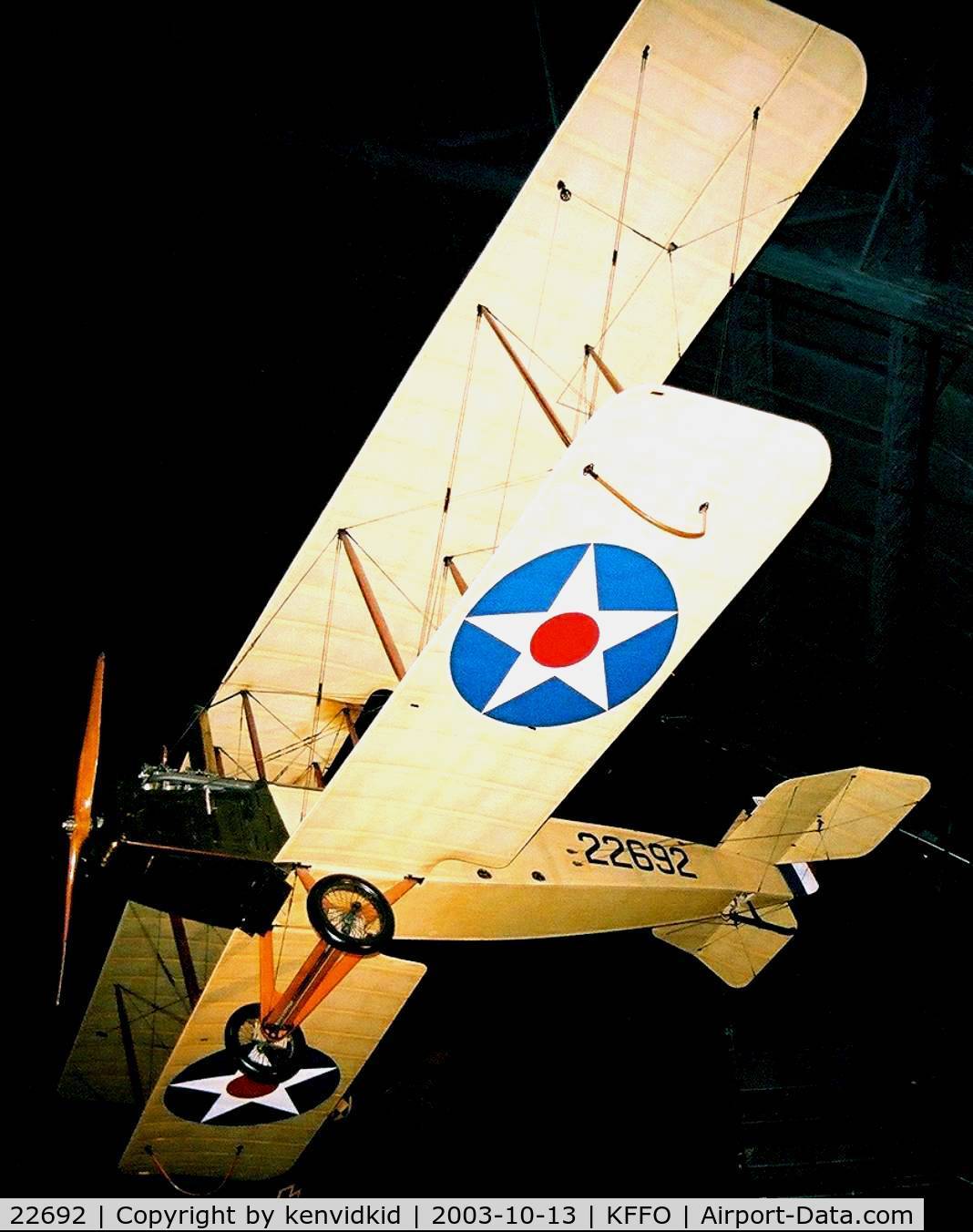 22692, 1917 Standard J-1 C/N 1141, At The Museum of the United States Air Force Dayton Ohio.