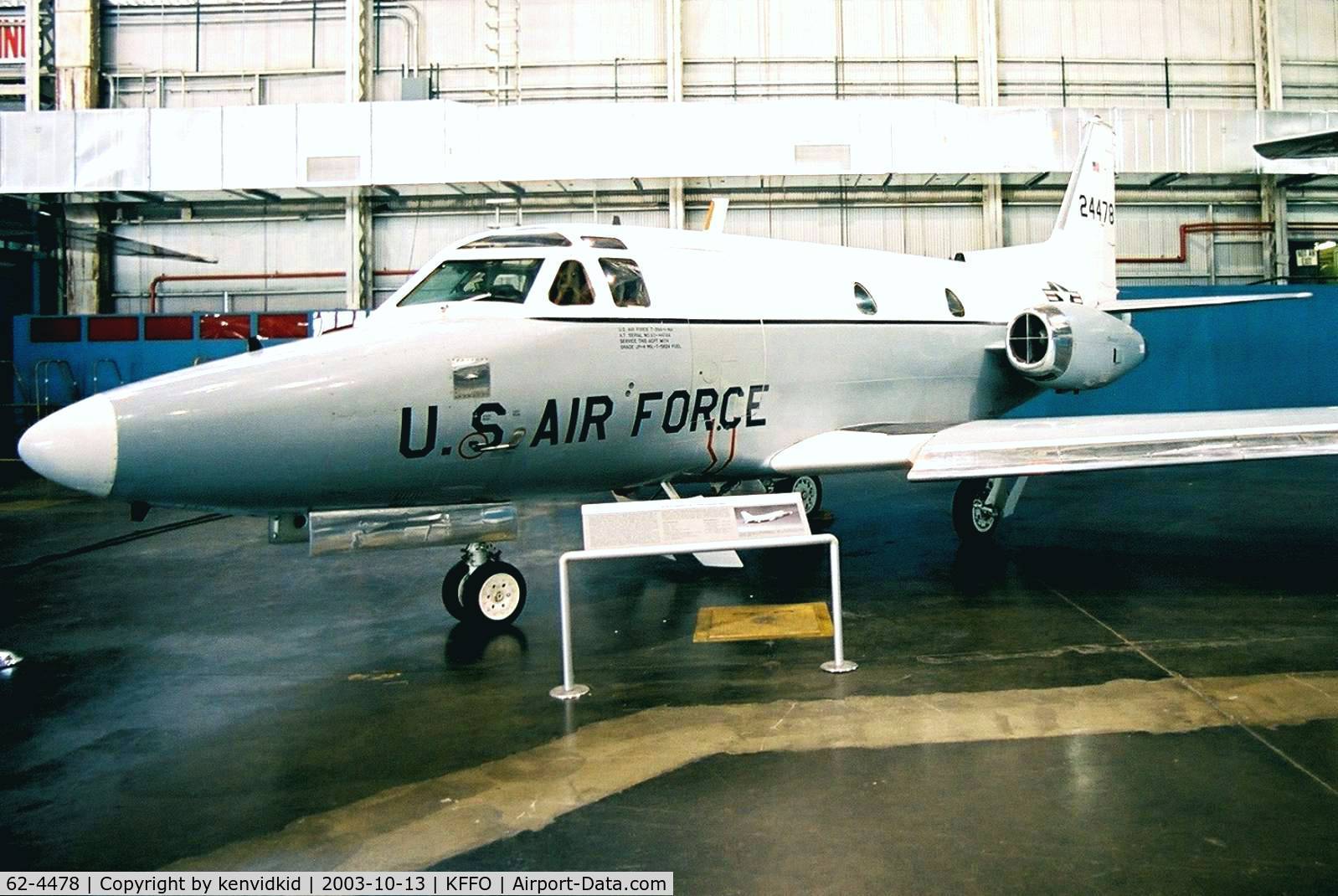 62-4478, 1962 North American T-39A Sabreliner Sabreliner C/N 276-31, At The Museum of the United States Air Force Dayton Ohio.