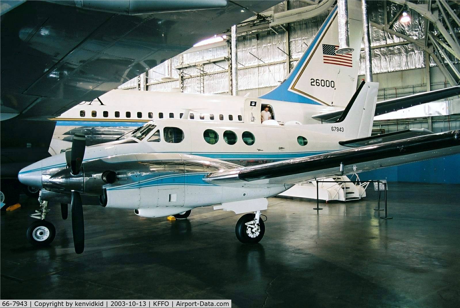 66-7943, 1966 Beech VC-6A King Air C/N LJ.91, At the Museum of the United States Air Force Dayton Ohio.