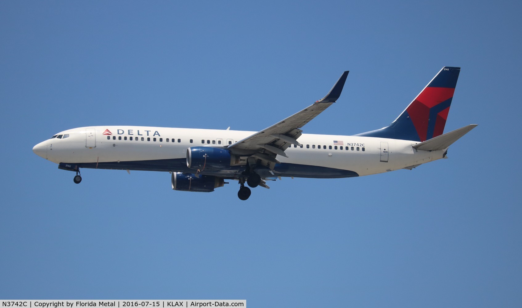 N3742C, 2001 Boeing 737-832 C/N 30835, Delta 737-832