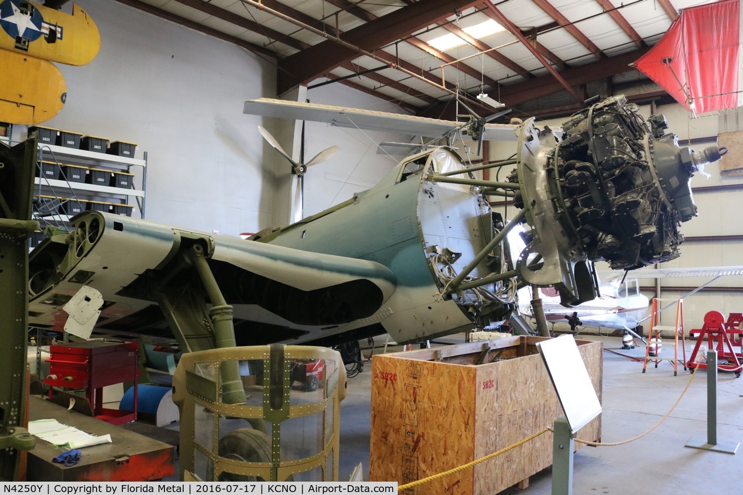 N4250Y, Curtiss SB2C Helldiver C/N 19075, Yanks Air Museum