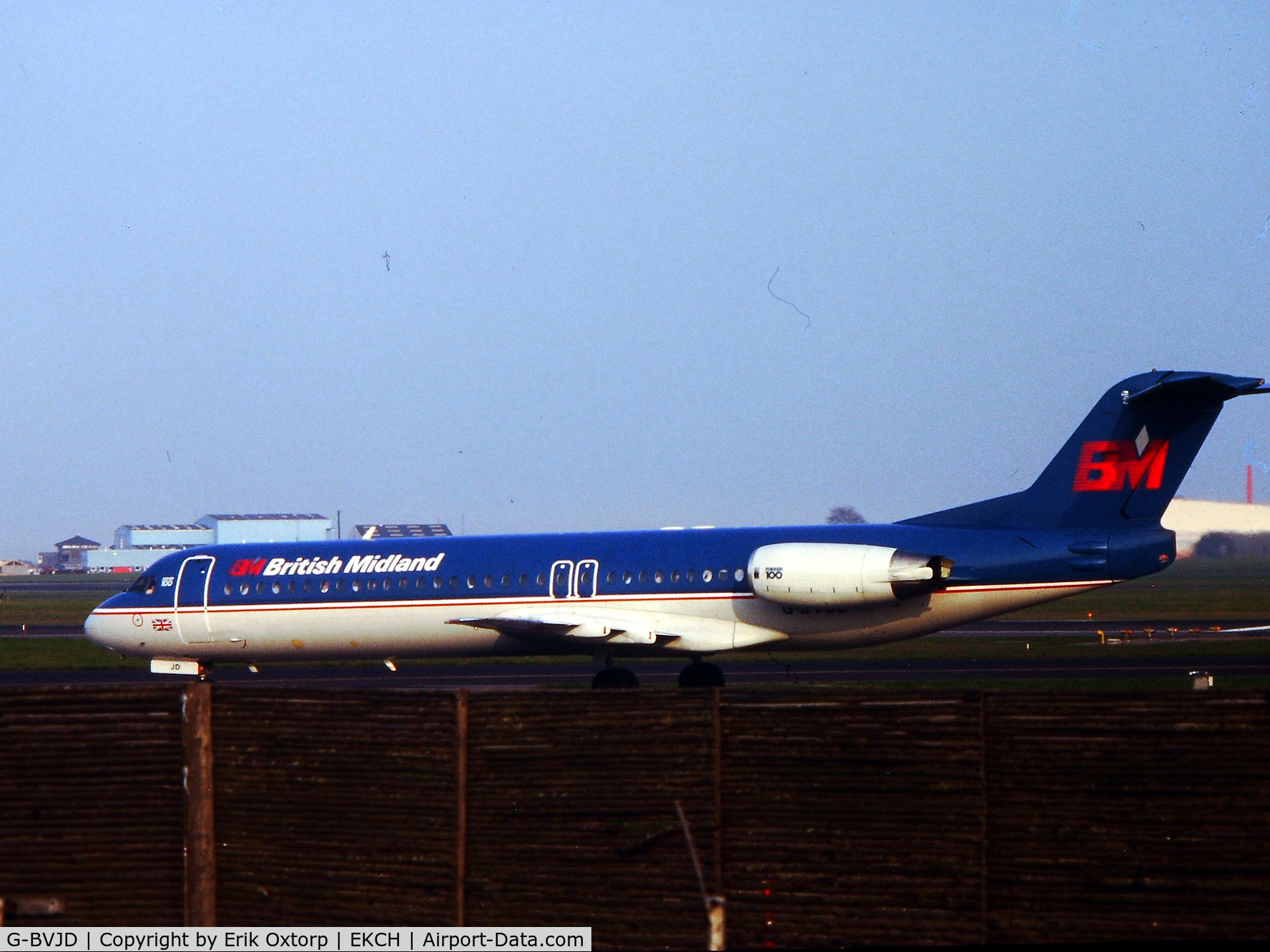G-BVJD, 1994 Fokker 100 (F-28-0100) C/N 11503, G-BVJD landed rw 04L