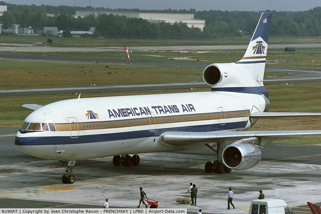 N190AT, 1974 Lockheed L-1011-385-1 TriStar 50 C/N 193C-1086, American Trans Air (broken up)