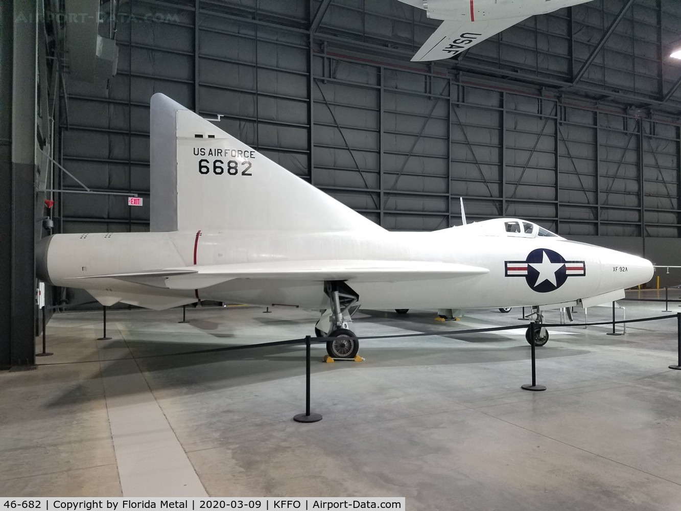 46-682, 1948 Convair XF-92A C/N 7-002, Air Force Museum 2020